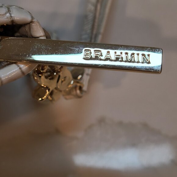 Brahmin Kayla Coconut Melbourne Clutch Wristlet EUC - Picture 5 of 15